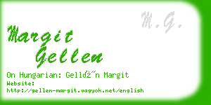 margit gellen business card